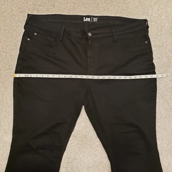 Black Denim Bootcut Lee Jeans Women Plus Size 22 - Picture 5 of 9